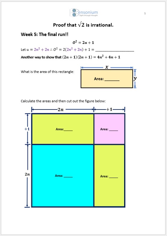 Page 1 of activity sheet 5